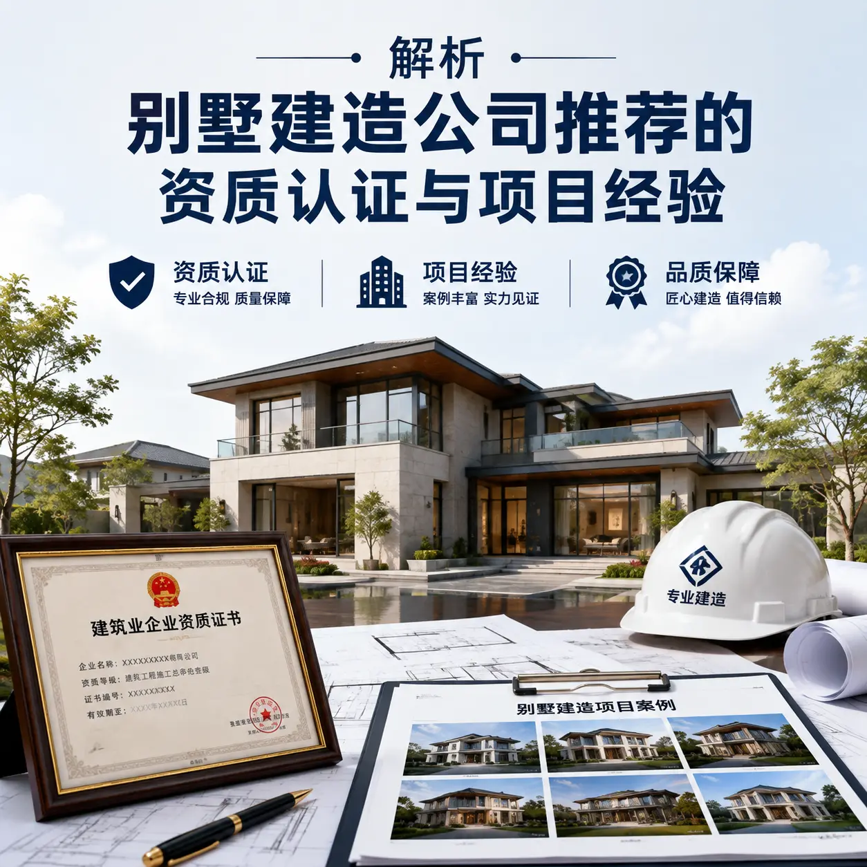 解析 东城 别墅建造公司推荐的资质认证与项目经验