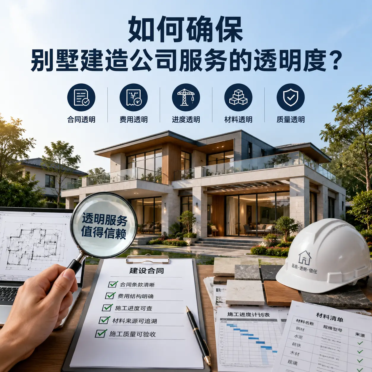 在 东城 如何确保别墅建造公司服务的透明度？