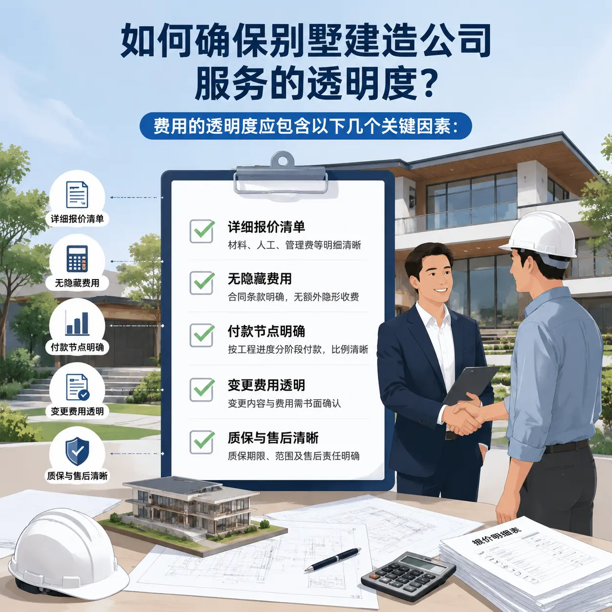 在 东城 如何确保别墅建造公司服务的透明度？