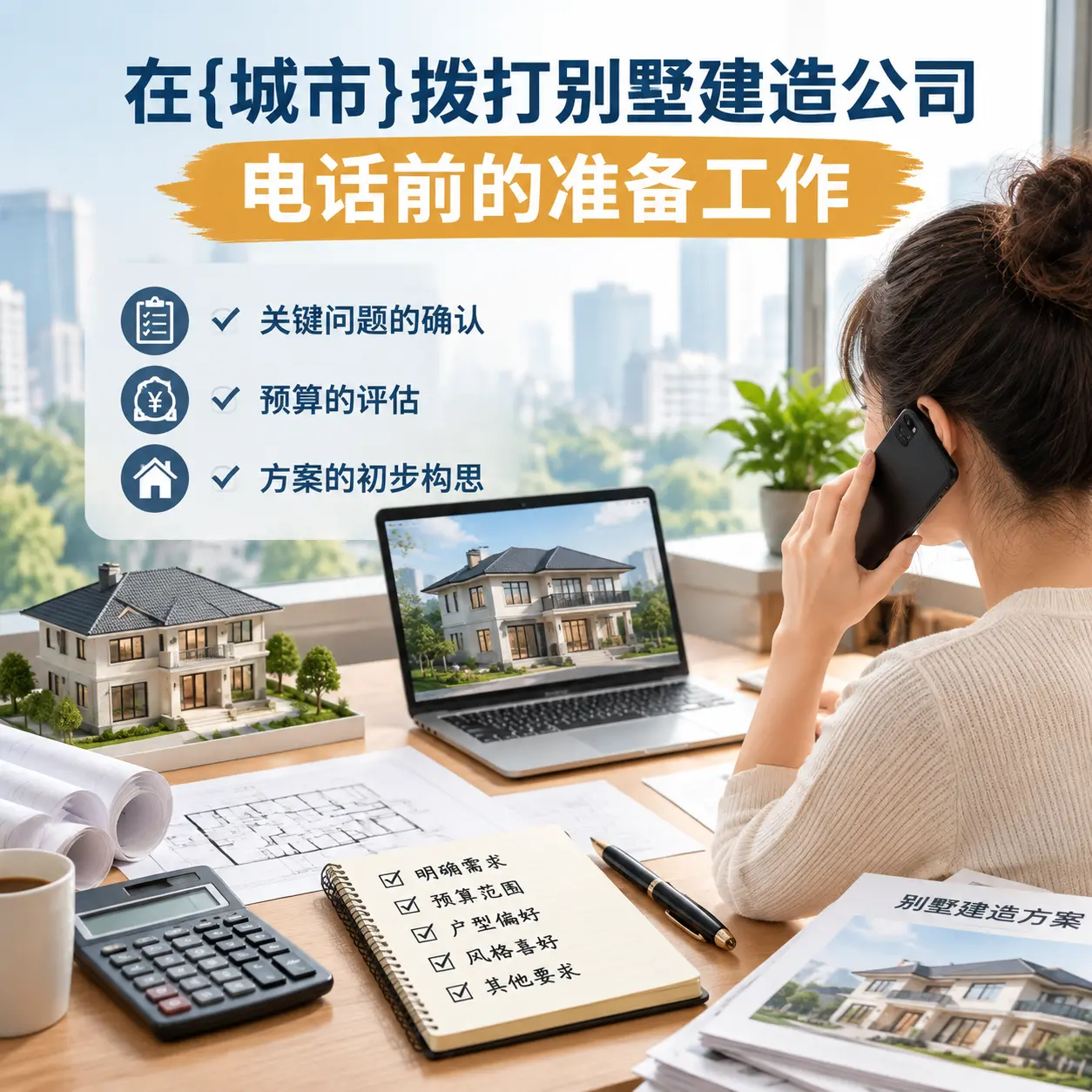 在东城拨打别墅建造公司电话前的准备工作