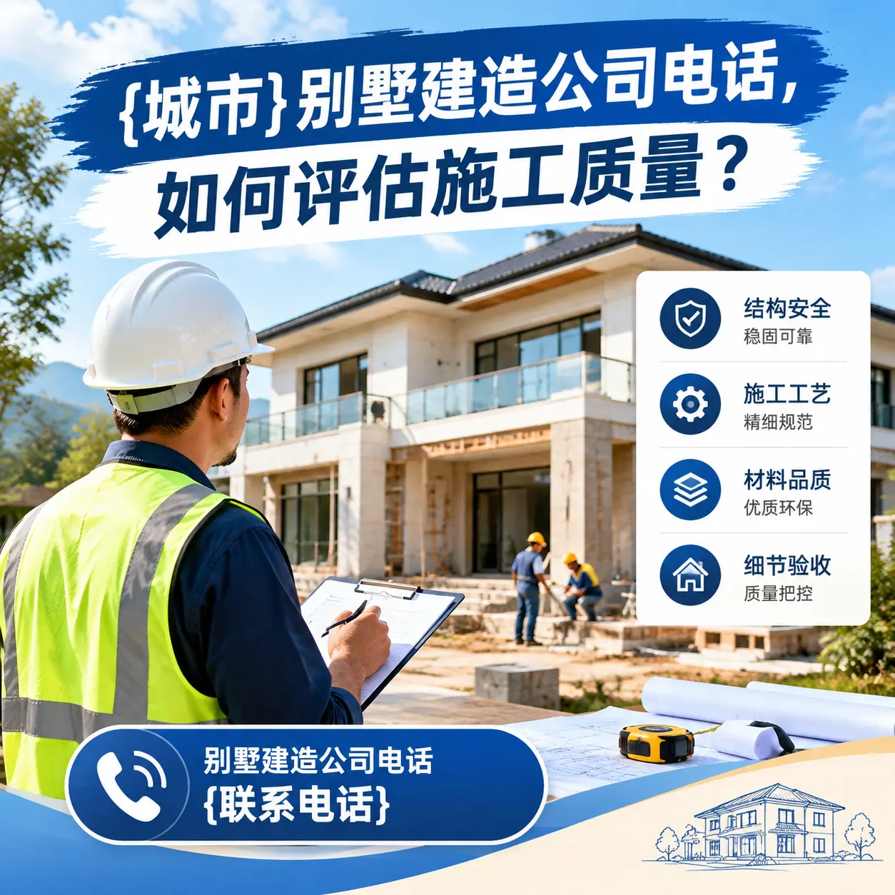 东城别墅建造公司电话，如何评估施工质量？