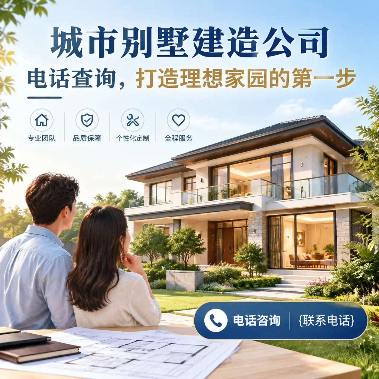 东城别墅建造公司电话查询,打造理想家园的第一步