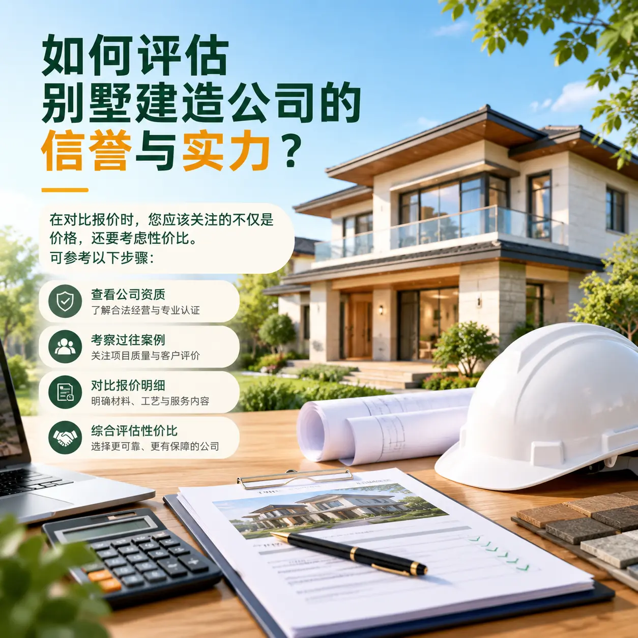 如何评估 东城 别墅建造公司的信誉与实力？