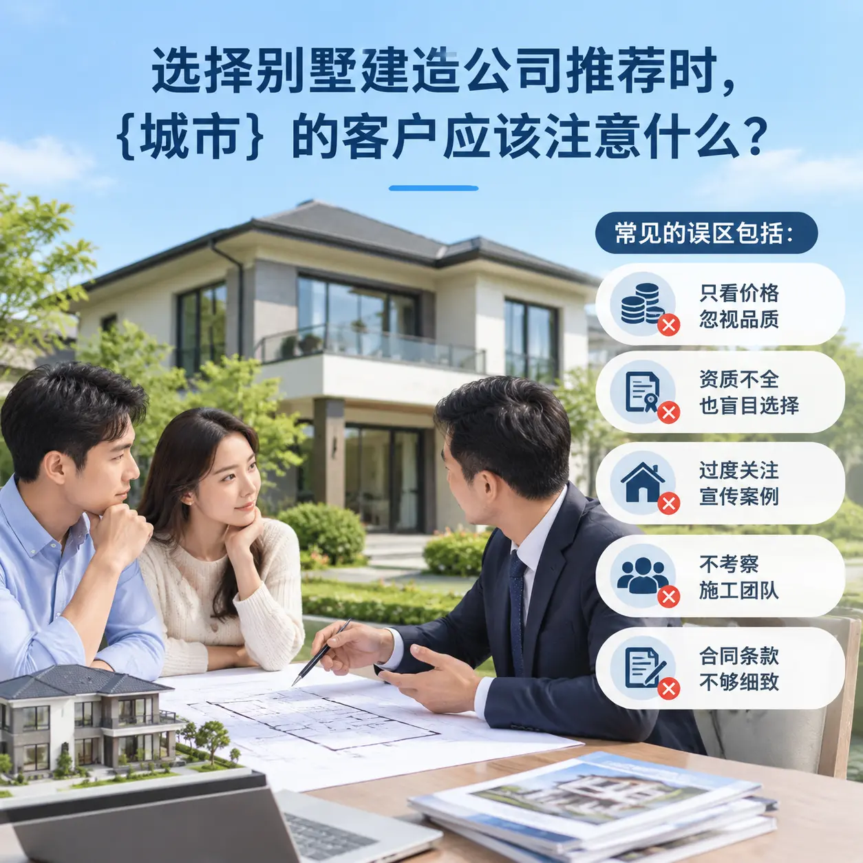 选择别墅建造公司推荐时,东城 的客户应该注意什么?