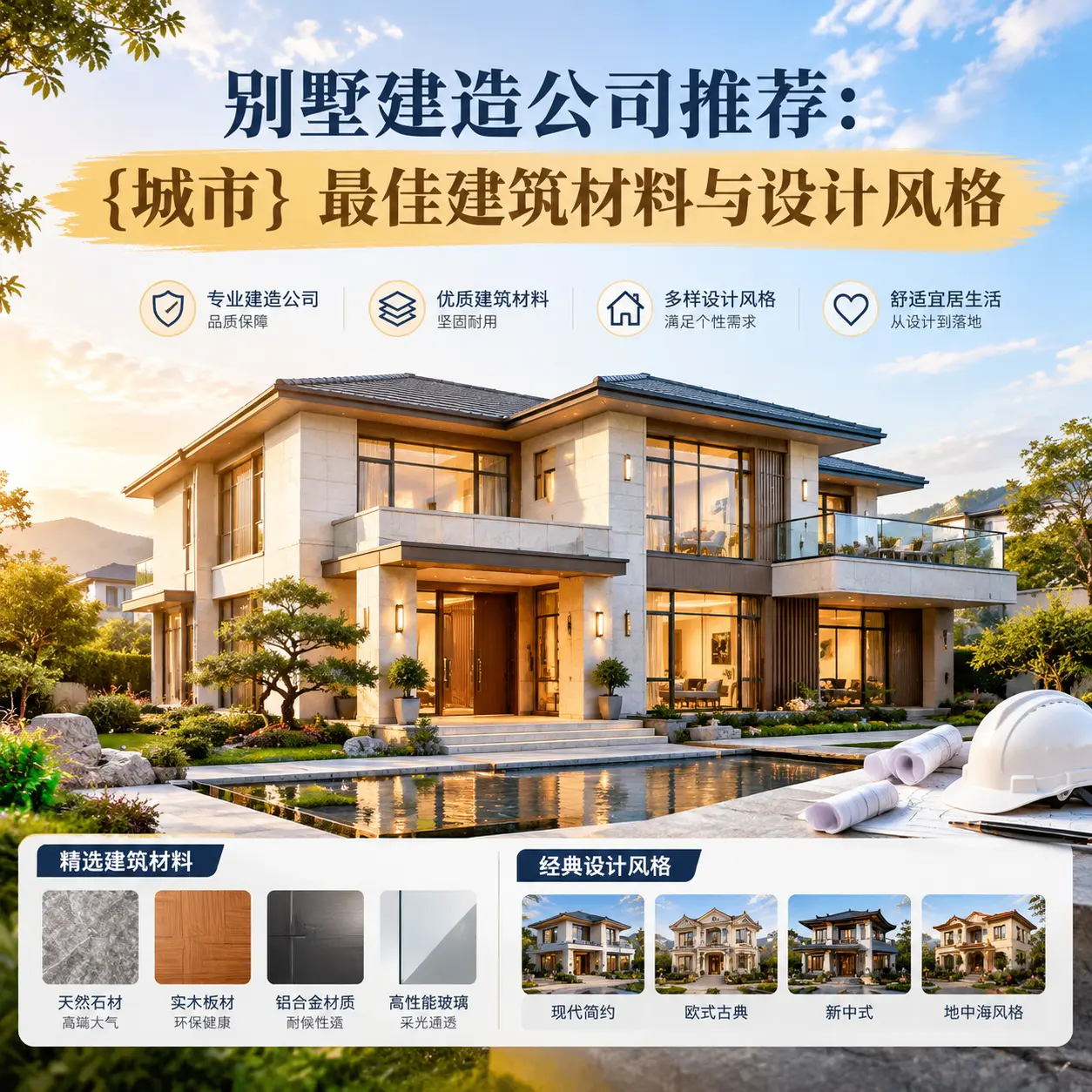 别墅建造公司推荐: 东城 最佳建筑材料与设计风格
