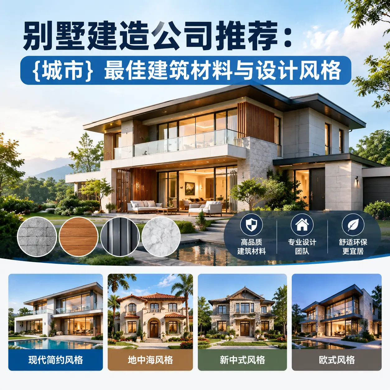别墅建造公司推荐: 东城 最佳建筑材料与设计风格