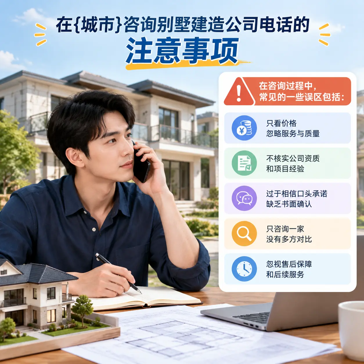 在东城咨询别墅建造公司电话的注意事项