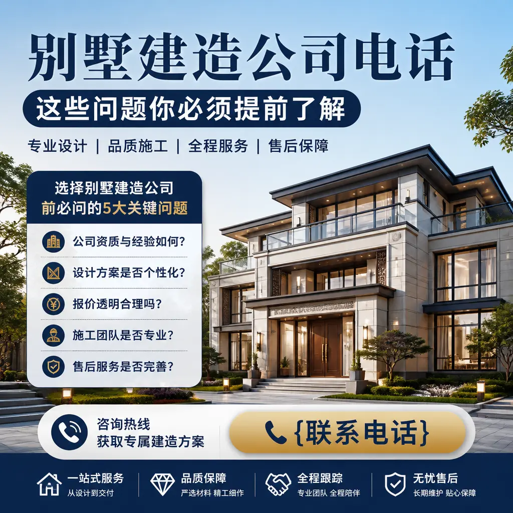 东城别墅建造公司电话，这些问题你必须提前了解