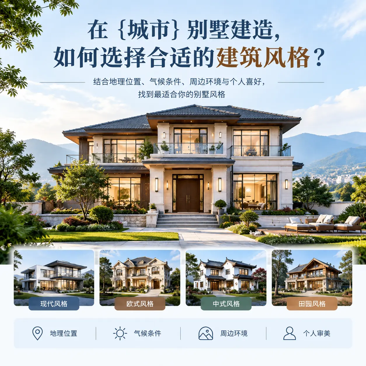 在 东城 别墅建造，如何选择合适的建筑风格？