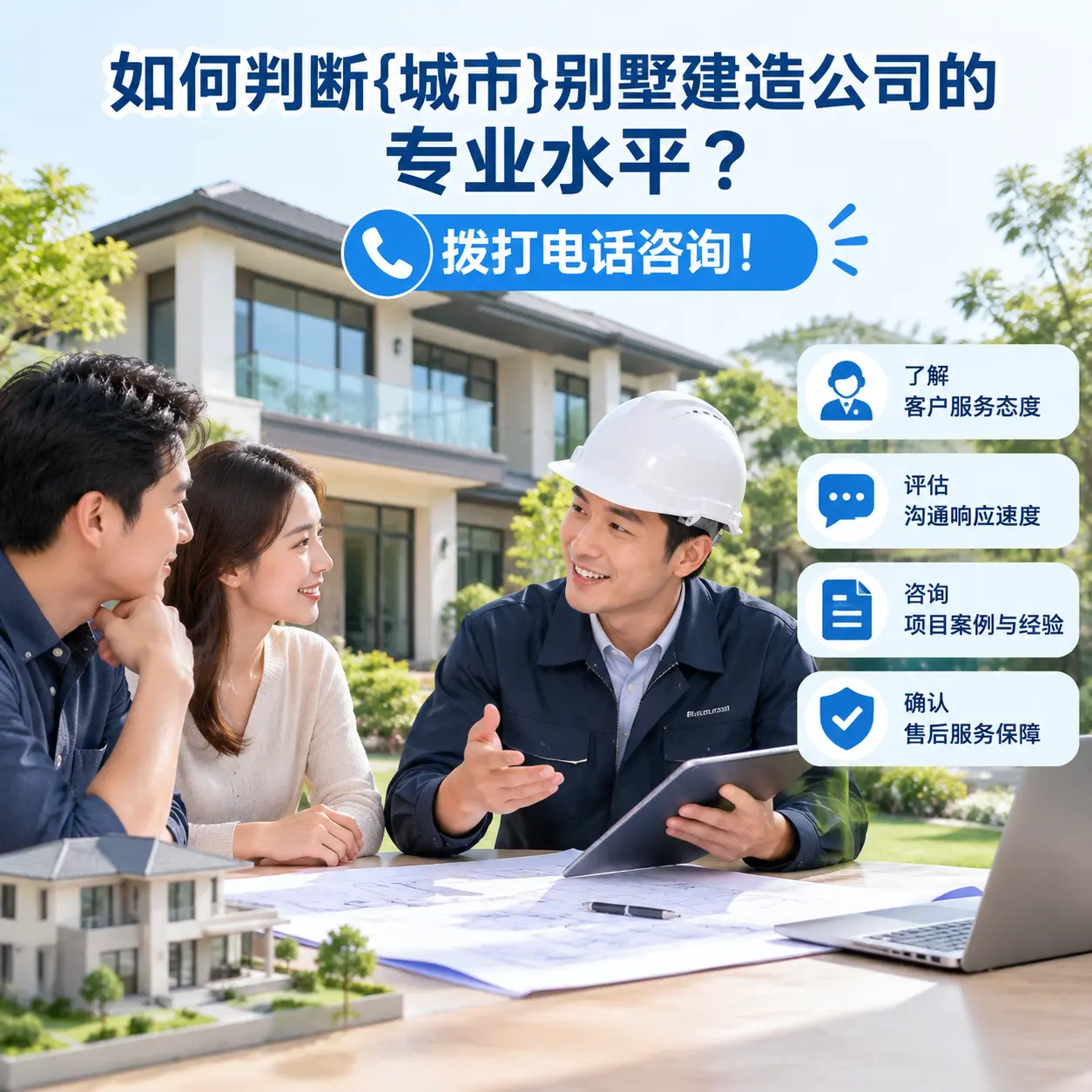 如何判断东城别墅建造公司的专业水平？拨打电话咨询！
